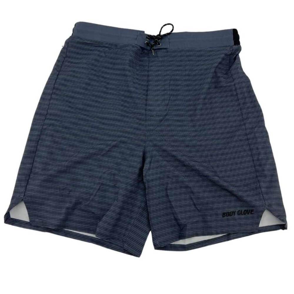 Body Glove | Men's Boardshort | Grey & Black | Stripes | Large